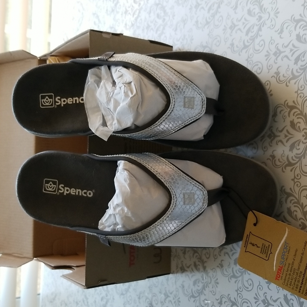 Spenco Women's Silver Comfort Sandals